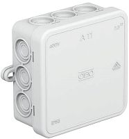 Коробка распределительная OBO Bettermann A11 85x85x40мм (12 сальников) IP55 серый (10шт) картинка 